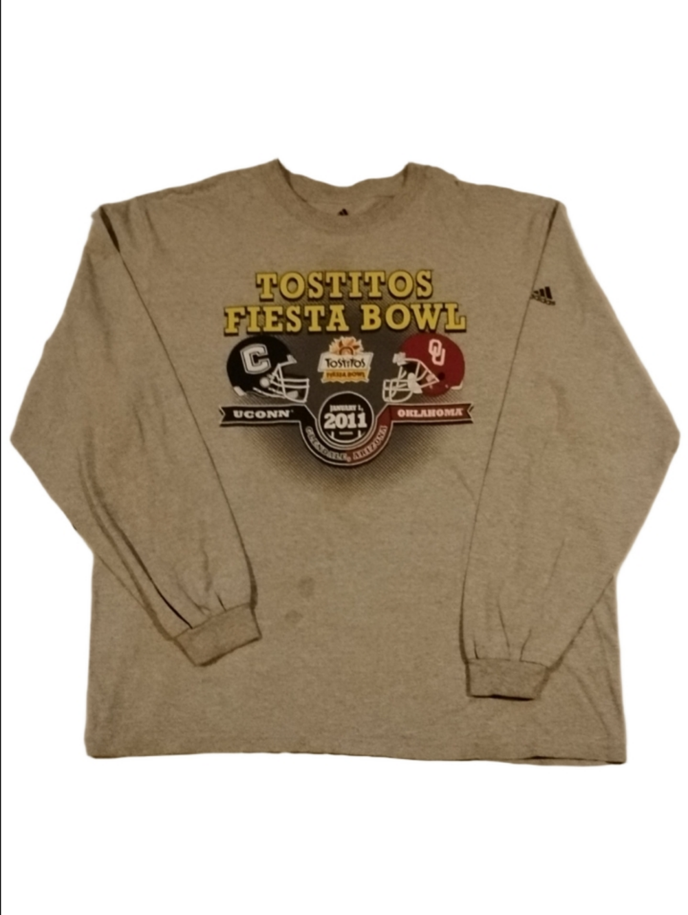 adidas Gray Tostitos Fiesta Bowl 2011 Long-Sleeve Shirt